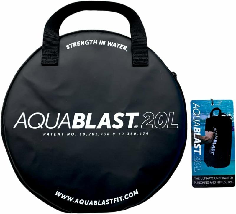 Aquablast Bärbar Fitness- och Boxsäck För Simbassänger För En Helkropp, Lågbelastande Träning Med Vattenmotstånd & Vikt; Sätts Upp På 30 Sekunder Och Ta Den Överallt.  |  Utrustningsväskor Utrustningsväskor Svart