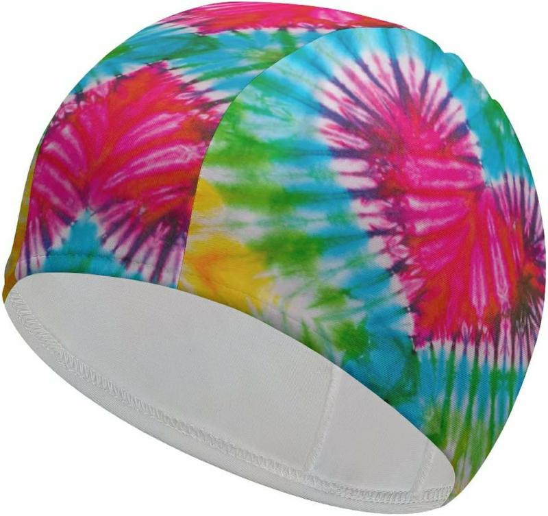 Tie Dye Simhatt Unisex Vuxen Simhatt Badmössa Hårinpackning För Män  |  Simhättor Simhättor Simhättor